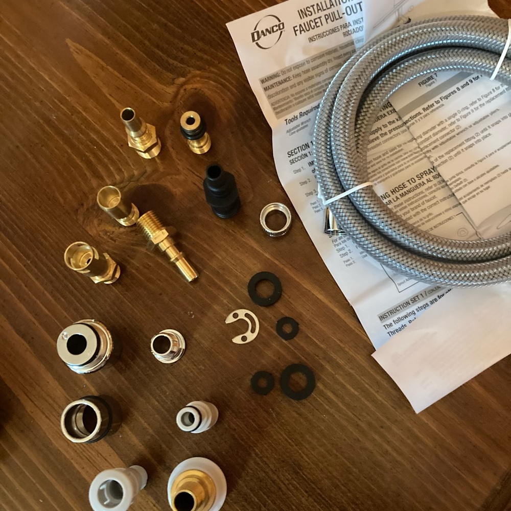 Danco Sink hose & fittings for sink hoses comes with instructions